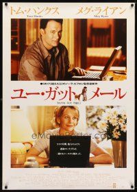 5y241 YOU'VE GOT MAIL Japanese 29x41 '98 Tom Hanks & Meg Ryan meet on the internet!