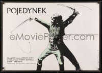 5y405 DUELLISTS Polish 27x37 '78 Harvey Keitel, cool Schejbal & Klimowski fencing art!