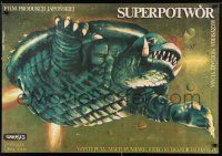 5y408 GAMERA SUPER MONSTER Polish 27x38 '80 Japanese sci-fi, Marek Proza-Dolinski art of monster!