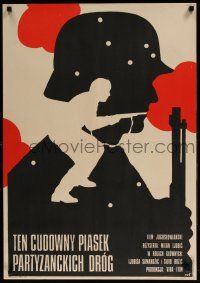 5y333 GLORIOUS DUST Polish 23x33 '76 Cudoviti prah, WWII, Wasilewski artwork of soldiers!