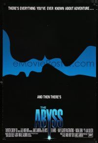 5z019 ABYSS int'l 1sh '89 directed by James Cameron, Ed Harris, different silhouette art!