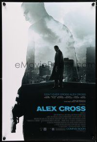 5z027 ALEX CROSS advance DS 1sh '12 cool duo image of Tyler Perry, Matthew Fox with gun!
