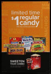 5z042 AMC THEATRES regular candy style DS 1sh '11 cool ad from the movie theater chain!