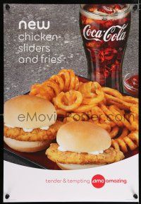 5z054 AMC THEATRES NEW chicken sliders style DS 1sh '12 cool ad from the movie theater chain!