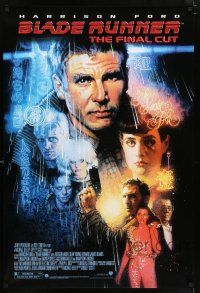 5z133 BLADE RUNNER DS 1sh R07 Ridley Scott sci-fi classic, art of Harrison Ford by Drew Struzan!