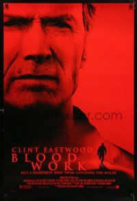5z135 BLOOD WORK DS 1sh '02 Clint Eastwood directs & stars, Jeff Daniels!