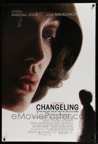 5z173 CHANGELING DS 1sh '08 extreme close-up of Angelina Jolie, Clint Eastwood directed!