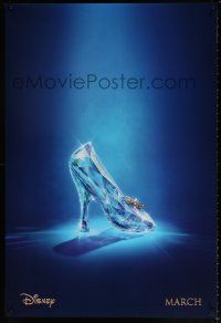 5z187 CINDERELLA teaser DS 1sh '15 great image of classic glass slipper!