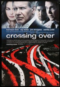 5z217 CROSSING OVER advance DS 1sh '09 Harrison Ford, Liotta, Judd. Sturgess, cool image of highways