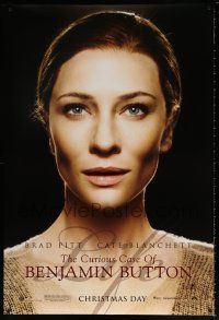5z221 CURIOUS CASE OF BENJAMIN BUTTON teaser DS 1sh '08 great portrait of pretty Cate Blanchett!