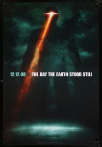 5z241 DAY THE EARTH STOOD STILL style B teaser 1sh '08 Keanu Reeves, cool sci-fi image of Gort!