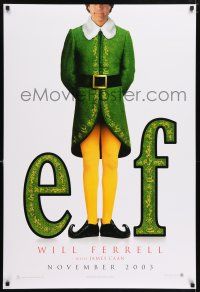 5z279 ELF teaser DS 1sh '03 Jon Favreau directed, James Caan & Will Ferrell in Christmas comedy!