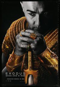 5z294 EXODUS: GODS & KINGS style C int'l teaser DS 1sh '14 close-up of Joel Edgerton as Rhamses!