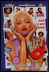 5z361 GIRL 6 advance 1sh '96 Spike Lee directs & stars, Theresa Randle, Six is for Sex!