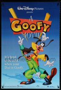 5z372 GOOFY MOVIE blue style DS 1sh '95 Walt Disney, it's hard to be cool when your dad is Goofy!