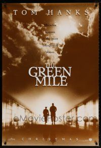 5z379 GREEN MILE teaser DS 1sh '99 Tom Hanks, Michael Clarke Duncan, Stephen King fantasy!