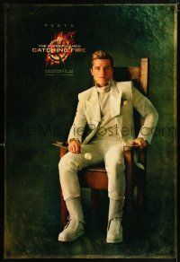 5z428 HUNGER GAMES: CATCHING FIRE teaser DS 1sh '13 cool portrait of Josh Hutcherson as Peeta!