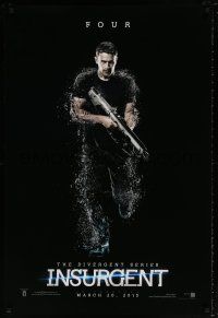 5z472 INSURGENT teaser DS 1sh '15 The Divergent Series, cool image of Theo James as Four!