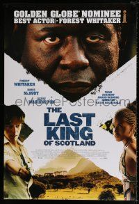 5z516 LAST KING OF SCOTLAND style B int'l DS 1sh '06 Forest Whitaker, James McAvoy and Washington!
