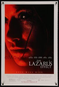 5z520 LAZARUS EFFECT advance DS 1sh '15 cool creepy super close up of Olivia Wilde, evil will rise!