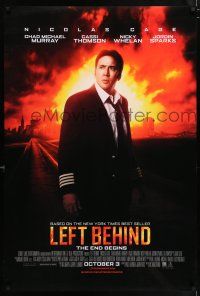 5z522 LEFT BEHIND advance DS 1sh '14 pilot Nicholas Cage, Chad Michael Murray, Cassi Thomson!