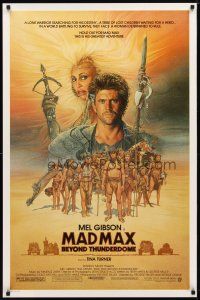 5z550 MAD MAX BEYOND THUNDERDOME 1sh '85 art of Mel Gibson & Tina Turner by Richard Amsel