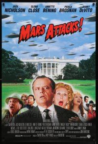 5z569 MARS ATTACKS! 1sh '96 directed by Tim Burton, Jack Nicholson, Glenn Close, Brosnan!