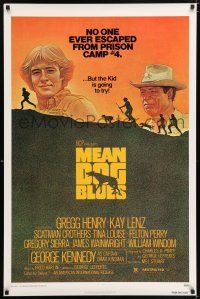 5z583 MEAN DOG BLUES 2-sided 1sh '78 Kay Lenz, no one ever escaped from prison camp #4!