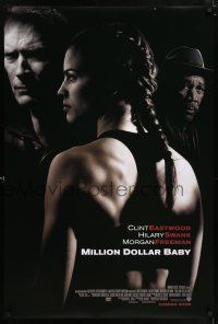 5z596 MILLION DOLLAR BABY int'l advance DS 1sh '04 Clint Eastwood, boxer Hilary Swank, Freeman!