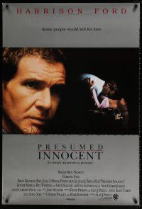 5z675 PRESUMED INNOCENT int'l 1sh '90 Harrison Ford, Brian Dennehy, some people would kill for love