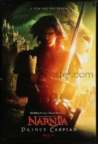 5z676 PRINCE CASPIAN teaser DS 1sh '08 Ben Barnes in the title role, cool fantasy imagery, Narnia!