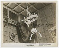 6a054 ADVENTURES OF ICHABOD & MISTER TOAD 8.25x10 still '49 Disney cartoon, Mr. Toad on chandelier!