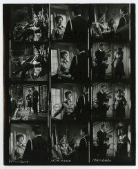 6a069 AMERICANIZATION OF EMILY 8.25x10 contact sheet '64 images of James Garner & Julie Andrews!