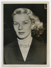 6a101 BARBARA HARMON 5.5x7 news photo '53 a supposed TV actress testifying at a vice trial!