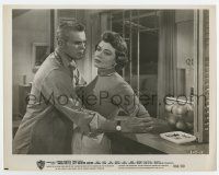 6a106 BATTLE CRY 8x10 still R60 soldier Tab Hunter doesn't get why Dorothy Malone rejects him!