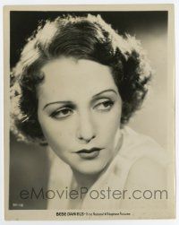 6a114 BEBE DANIELS 8x10 still '30s head & shoulders pensive portrait of the First National star!