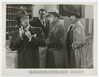 6a147 BLUE DAHLIA 8x10 still '46 Tom Powers & another man glare at Alan Ladd on phone in hotel lobby