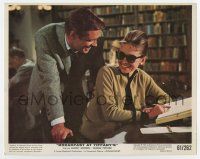 6a001 BREAKFAST AT TIFFANY'S color 8x10 still '61 Peppard laughs with Audrey Hepburn in library!