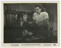 6a176 CAPTAIN CHINA 8x10.25 still '50 John Payne interrupts solitaire to stare at Gail Russell!