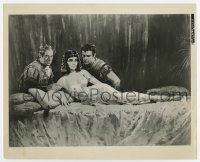 6a202 CLEOPATRA 8x10 still '64 Terpning art of Elizabeth Taylor, Rex Harrison & Richard Burton!