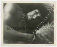6a277 ESKIMO 8x10 still '33 wonderful close up of chained Ray Mala, directed by W.S. Van Dyke!