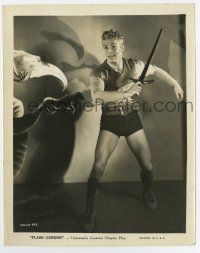 6a309 FLASH GORDON 8x10.25 still '36 wonderful close up of Buster Crabbe in costume with sword!
