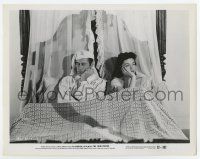 6a319 FOUR POSTER 8x10.25 still '52 c/u of Rex Harrison & Lilli Palmer looking grumpy in bed!