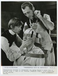 6a326 FRANKENSTEIN MUST BE DESTROYED 7.5x10 still '70 Peter Cushing & Simon Ward extracting brain!