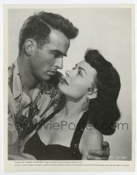 6a332 FROM HERE TO ETERNITY 8x10.25 still '53 c/u Montgomery Clift & sexy prostitute Donna Reed!