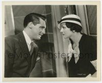 6a337 GAMBLING SHIP deluxe 8x10 still '33 angry Cary Grant glares at worried Benita Hume!