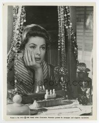 6a362 GOODBYE AGAIN 8x10.25 still '61 great close up of Ingrid Bergman staring at mirror!