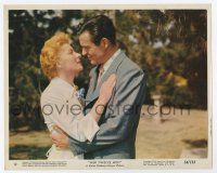6a022 HER TWELVE MEN color 8x10 still '54 romanitc close up of Greer Garson & Robert Ryan!