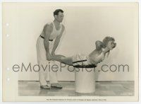 6a439 IDA LUPINO 8x11 key book still '34 trying exercise w/ masseur, publicity for Search for Beauty