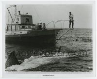 6a462 JAWS 8.25x10 still '75 Richard Dreyfuss watches Robert Shaw on the pulpit watching sharks!